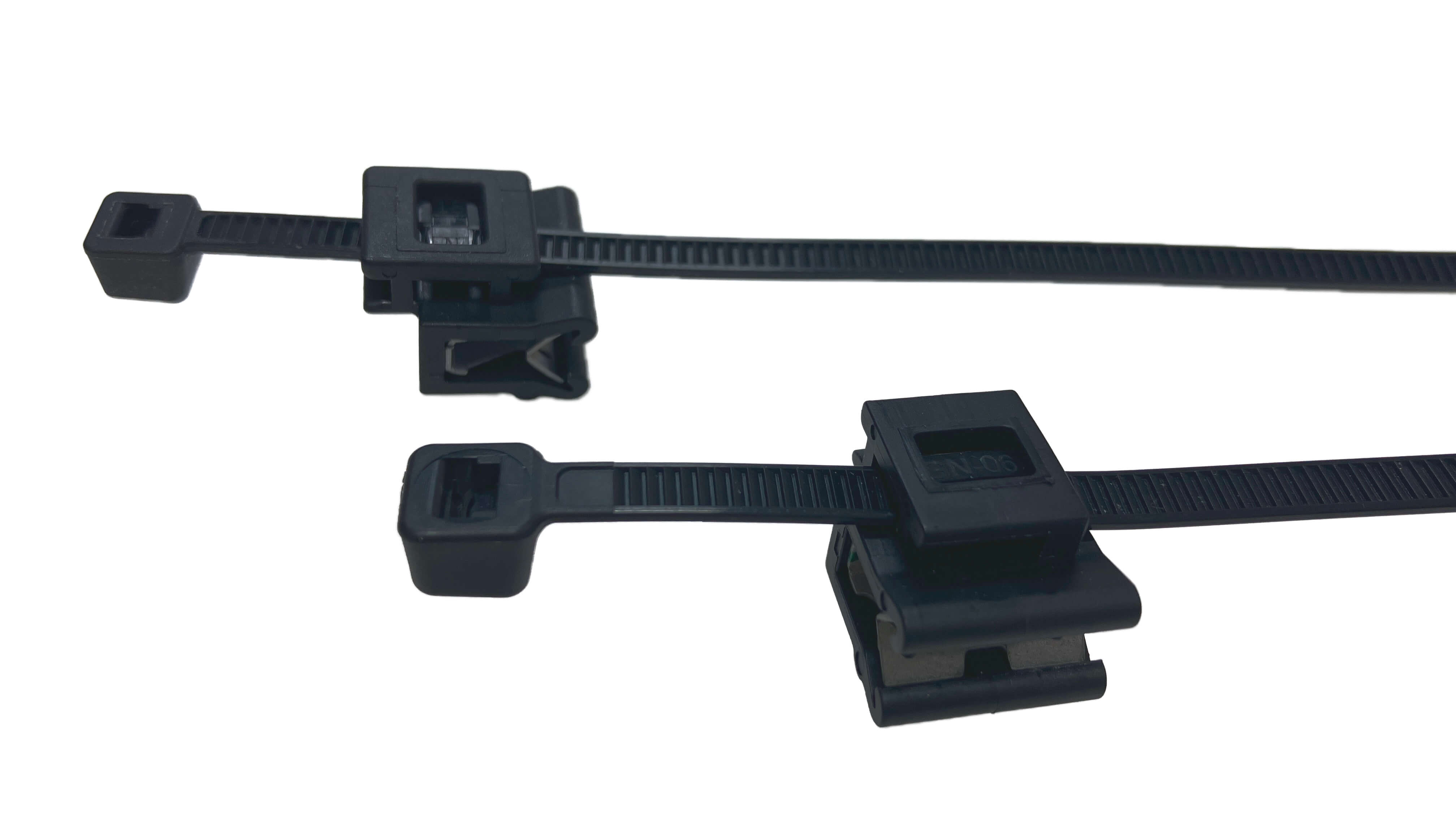 Edge Clip Cable Ties, 1-3mm Panel, Inside Serrated