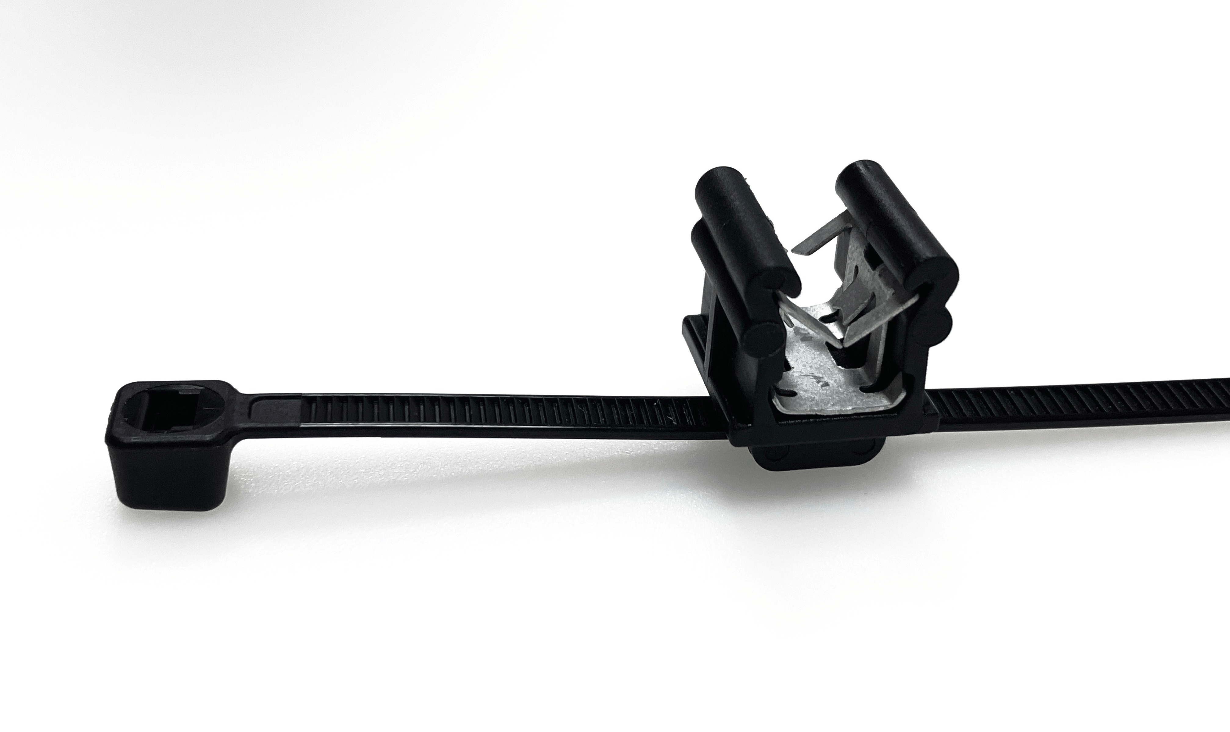 2-Piece Fixing Tie with Edge Clip, 3-6 mm Panel