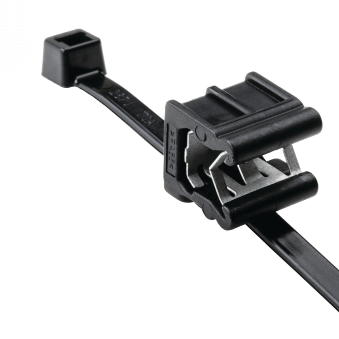 2-Piece Cable Tie Edge Clip,  EC23, 3-6 mm Panel