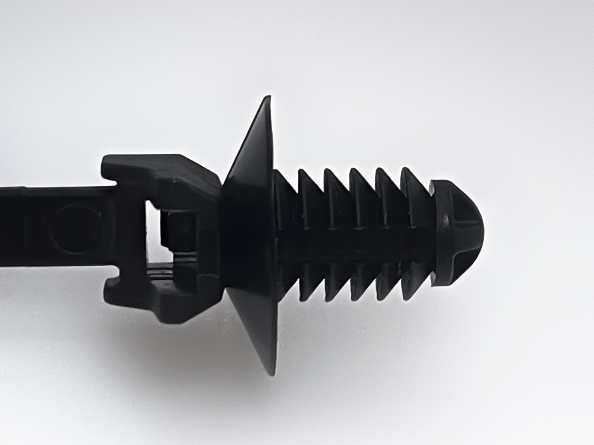 1-Piece  Cable Tie Fir Tree Mount 0.25 - 0.28" Mounting Hole Diameter